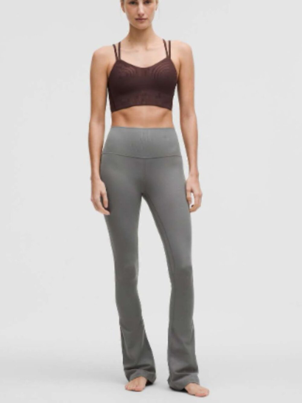 Lululemon Align High-Rise Ribbed Mini-Flare Pant Regular
Slate Gray size 4 NWT